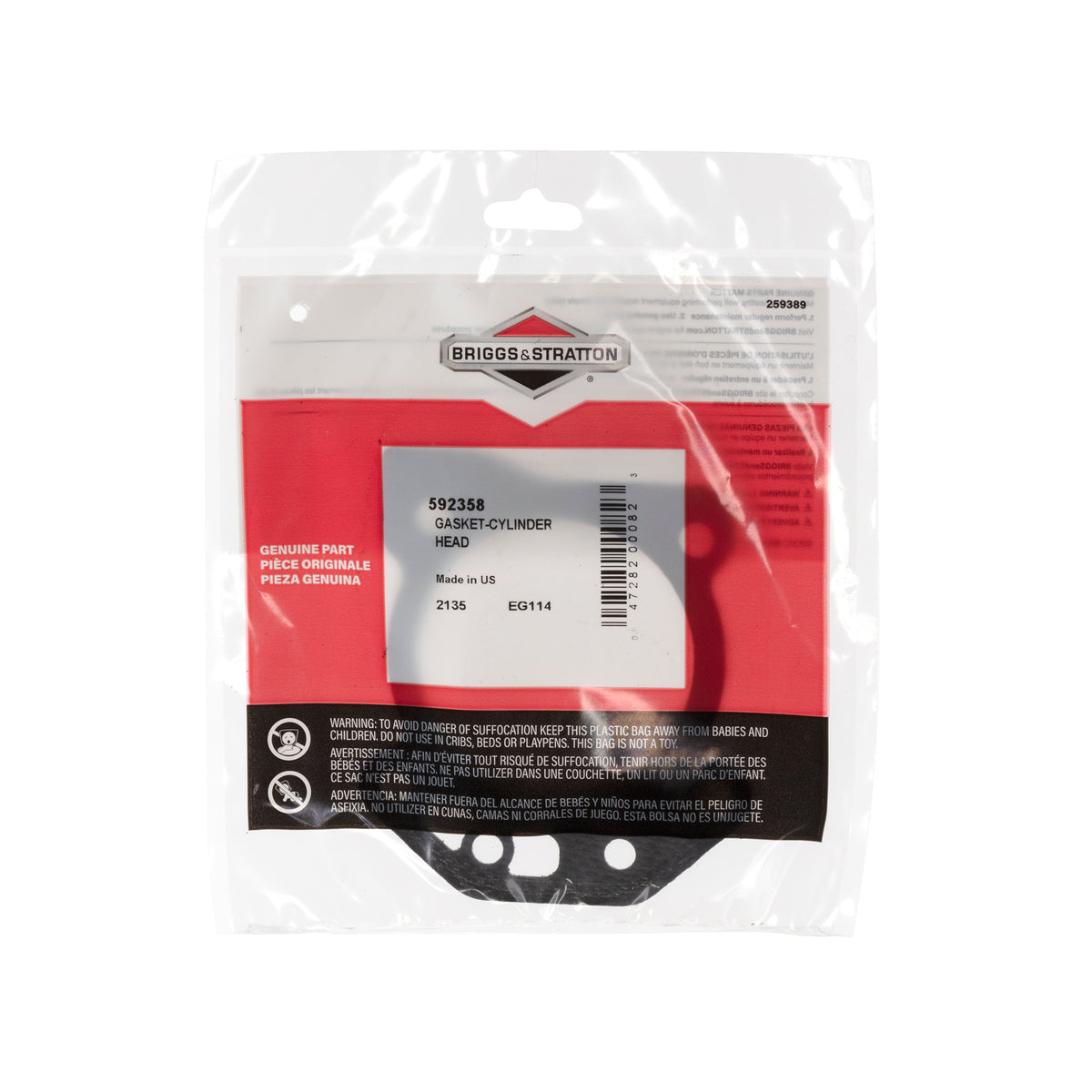 Briggs & Stratton 592358 Cylinder Head Gasket