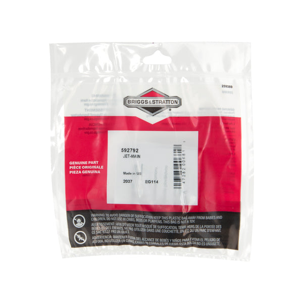 Briggs & Stratton 592792 Main Jet