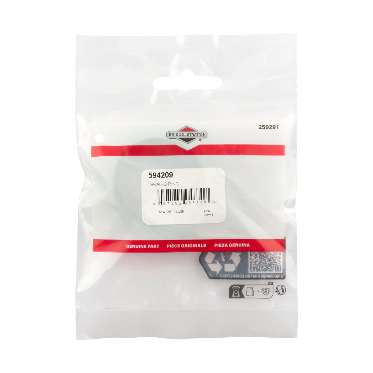 Briggs & Stratton 594209 O-Ring Seal