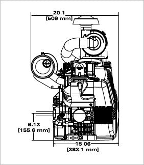 Briggs & Stratton 611477-1244-J1 Vanguard 33 HP 993cc Horizontal Shaft Engine