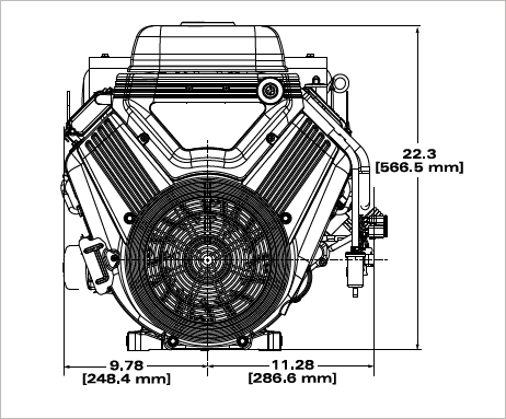 Briggs & Stratton 613477-4209-J1 Vanguard 35 HP 993cc Horizontal Shaft Engine