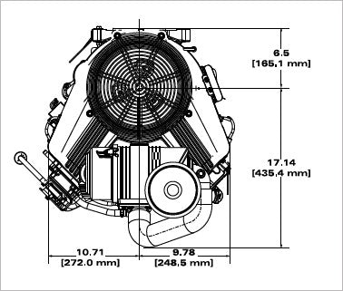 Briggs & Stratton 613777-0014-J1 Vanguard 36 HP 993cc Vertical Shaft Engine