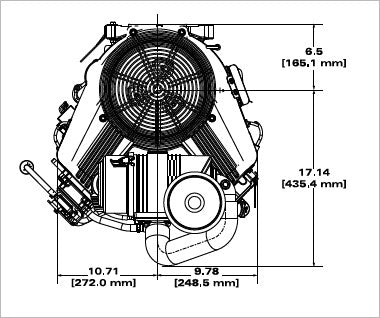Briggs & Stratton 61G877-0015-J1 Vanguard EFI 40 HP 993cc Vertical Shaft Engine
