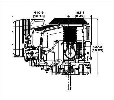 Briggs & Stratton 61G977-0004-J1 Vanguard EFI 40 HP 993cc Vertical Shaft Engine