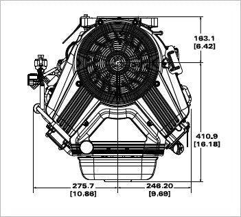 Briggs & Stratton 61G977-0004-J1 Vanguard EFI 40 HP 993cc Vertical Shaft Engine