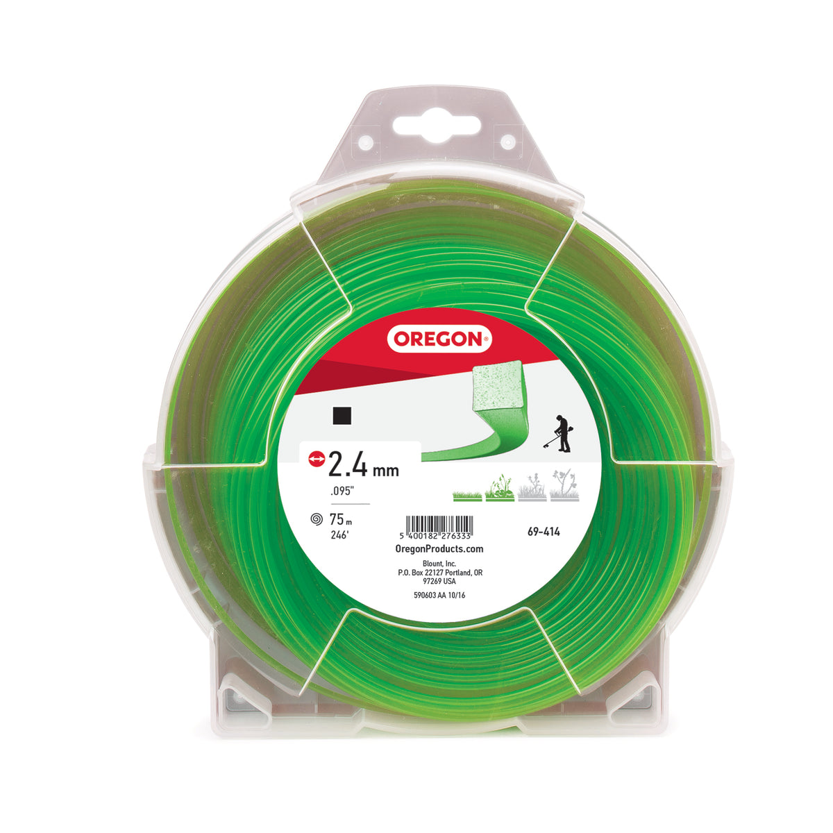Oregon 69-414 TRIMMER LINE SQUARE .095 1LB