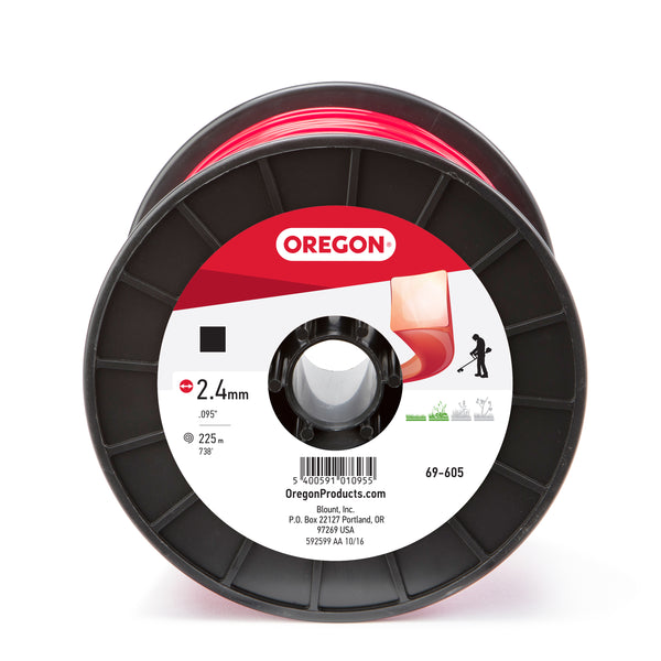 Oregon 69-605 TRIMMER LINE,RED,SQ,.095 3LB S