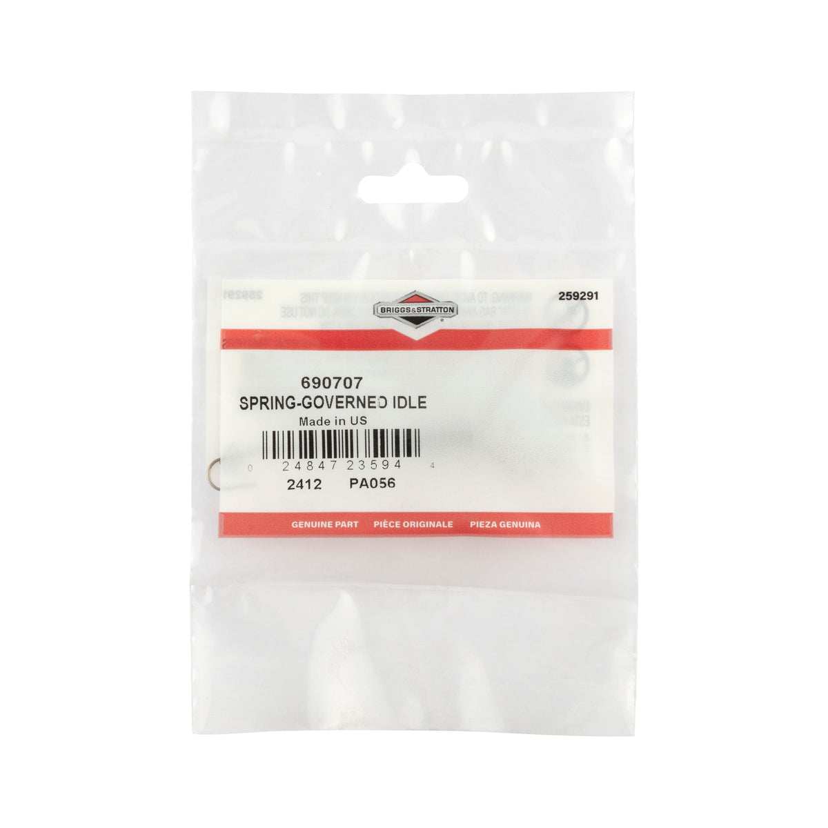 Briggs & Stratton 690707 Governed Idle Spring