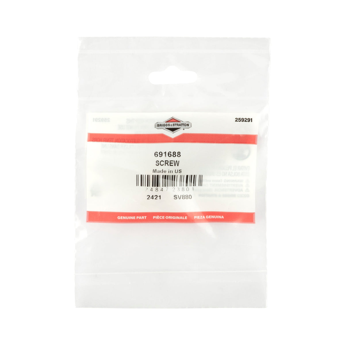 Briggs & Stratton 691688 Screw