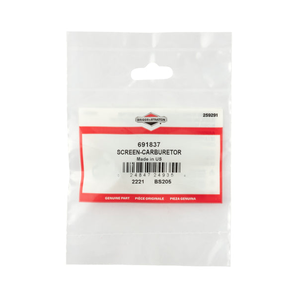 Briggs & Stratton 691837 Carburetor Screen