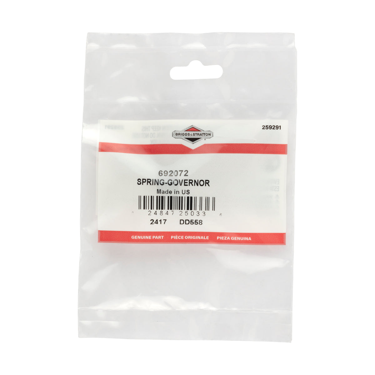 Briggs & Stratton 692072 Governor Spring
