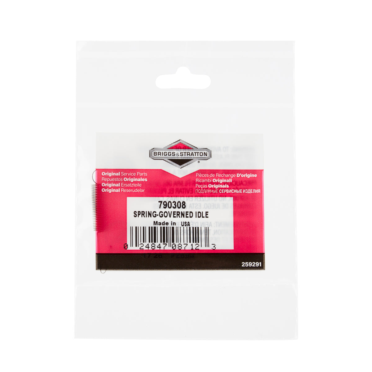 Briggs & Stratton 790308 Governed Idle Spring