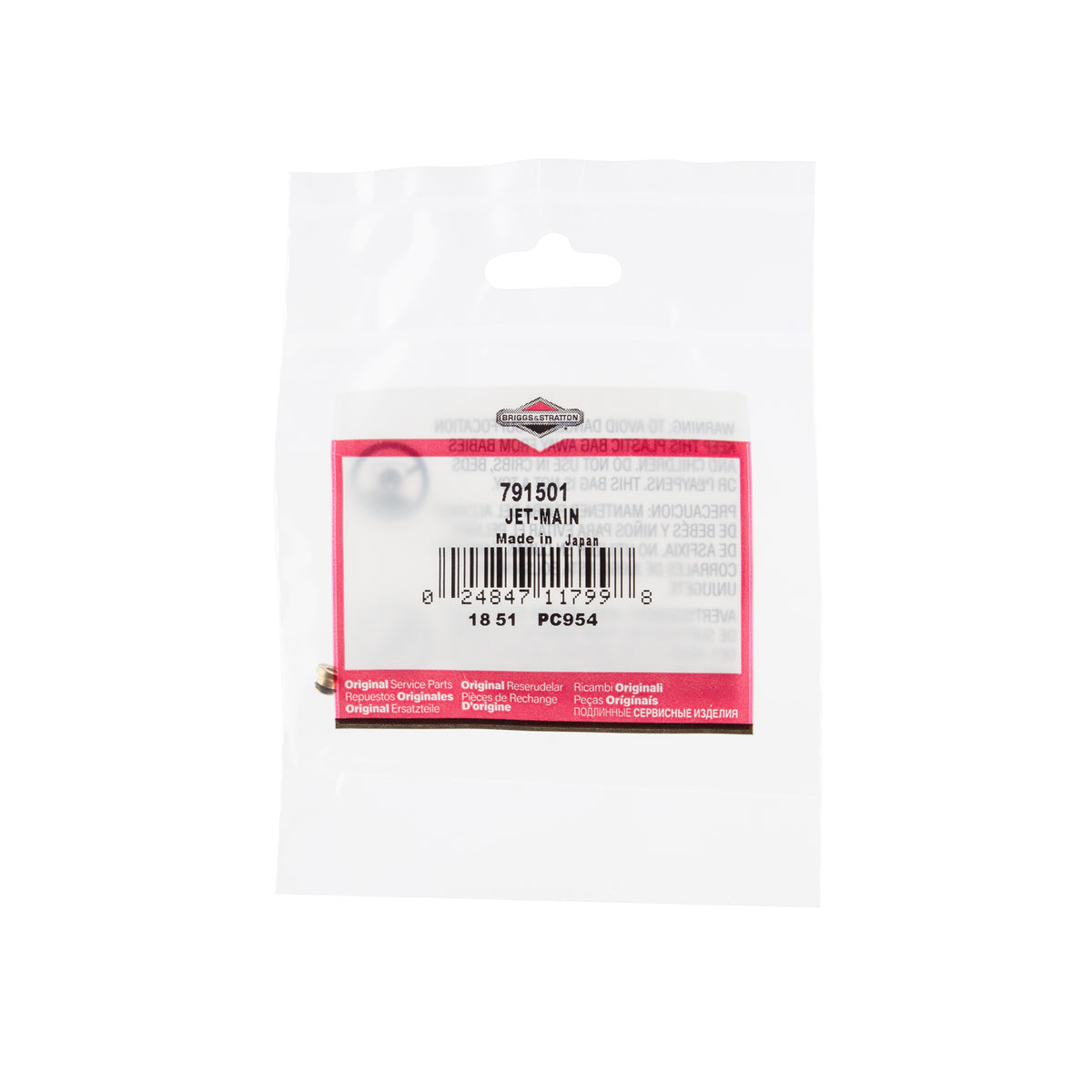 Briggs & Stratton 791501 Main Jet