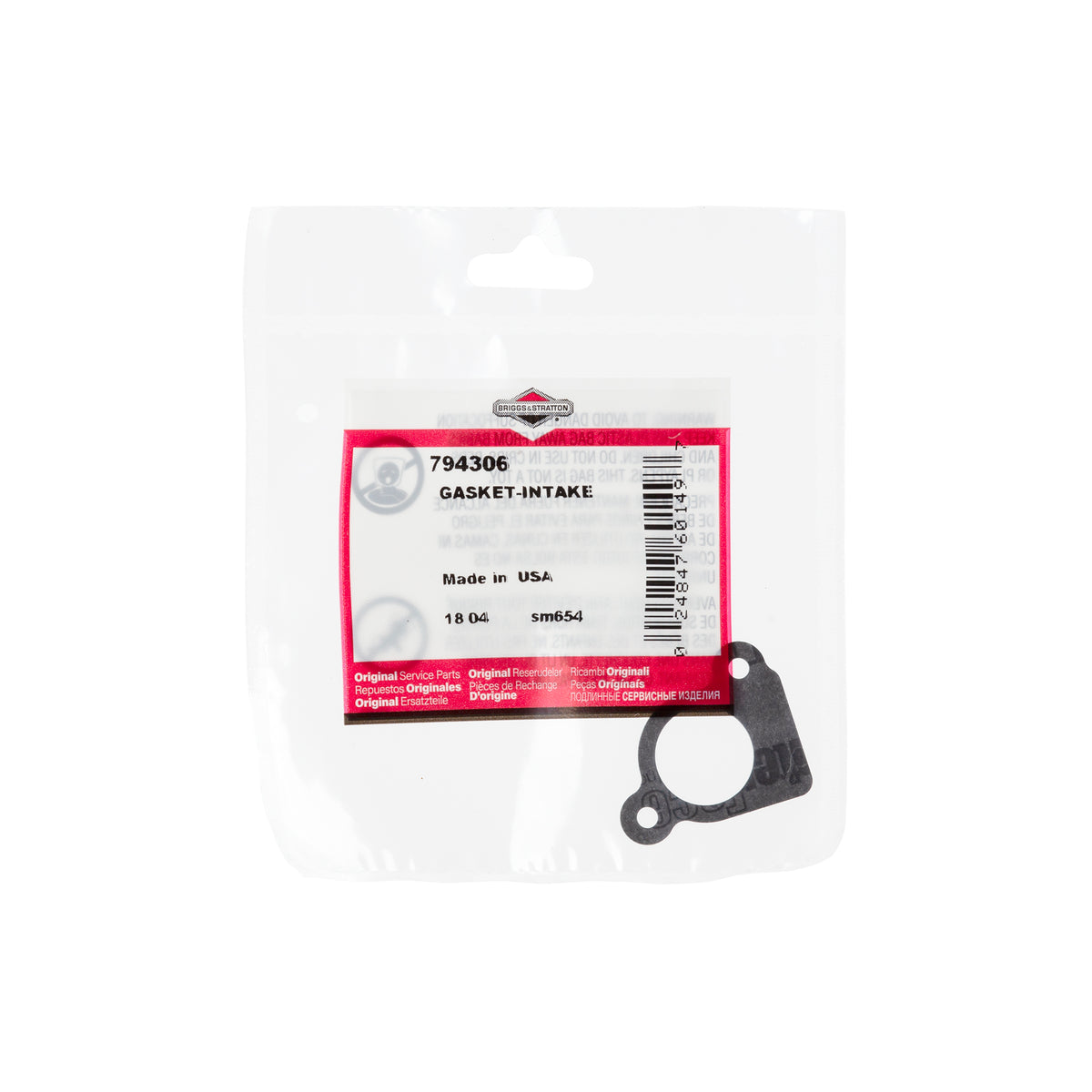 Briggs & Stratton 794306 Intake Gasket