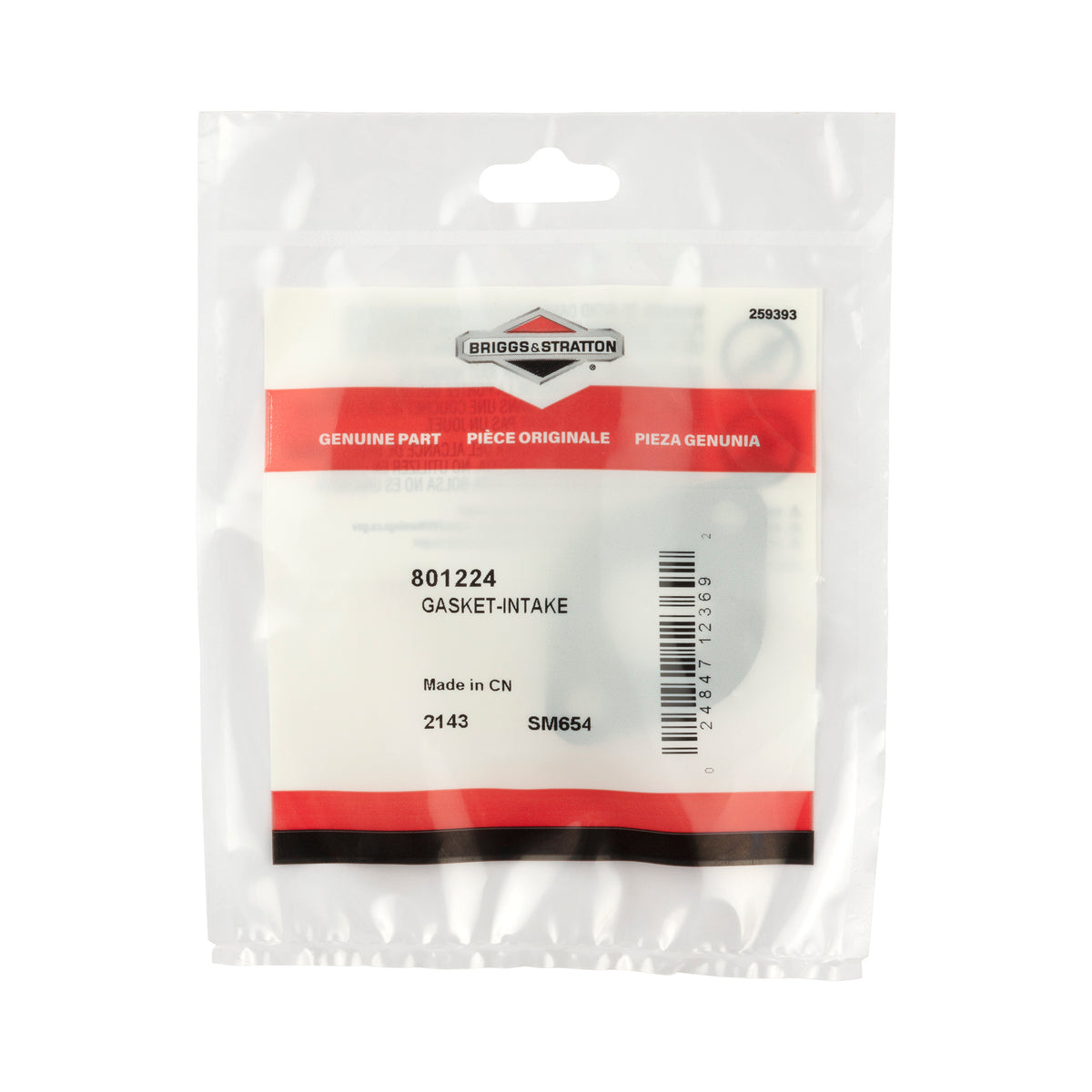 Briggs & Stratton 801224 Intake Gasket