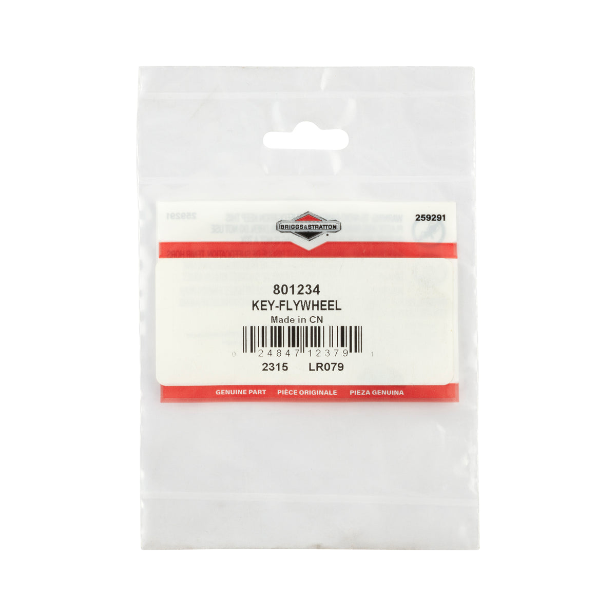 Briggs & Stratton 801234 Flywheel Key