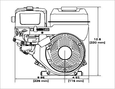 Briggs & Stratton 83132-1040-F1 XR Series 3.5 HP 127cc Horizontal Shaft Engine