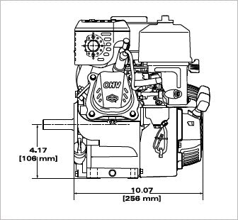 Briggs & Stratton 83152-1049-F1 XR Series 3.5 HP 127cc Horizontal Shaft Engine