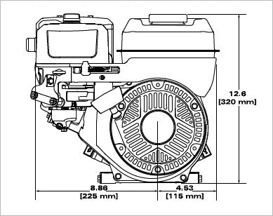 Briggs & Stratton 83152-1049-F1 XR Series 3.5 HP 127cc Horizontal Shaft Engine