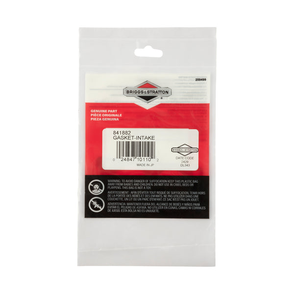 Briggs & Stratton 841882 Intake Gasket