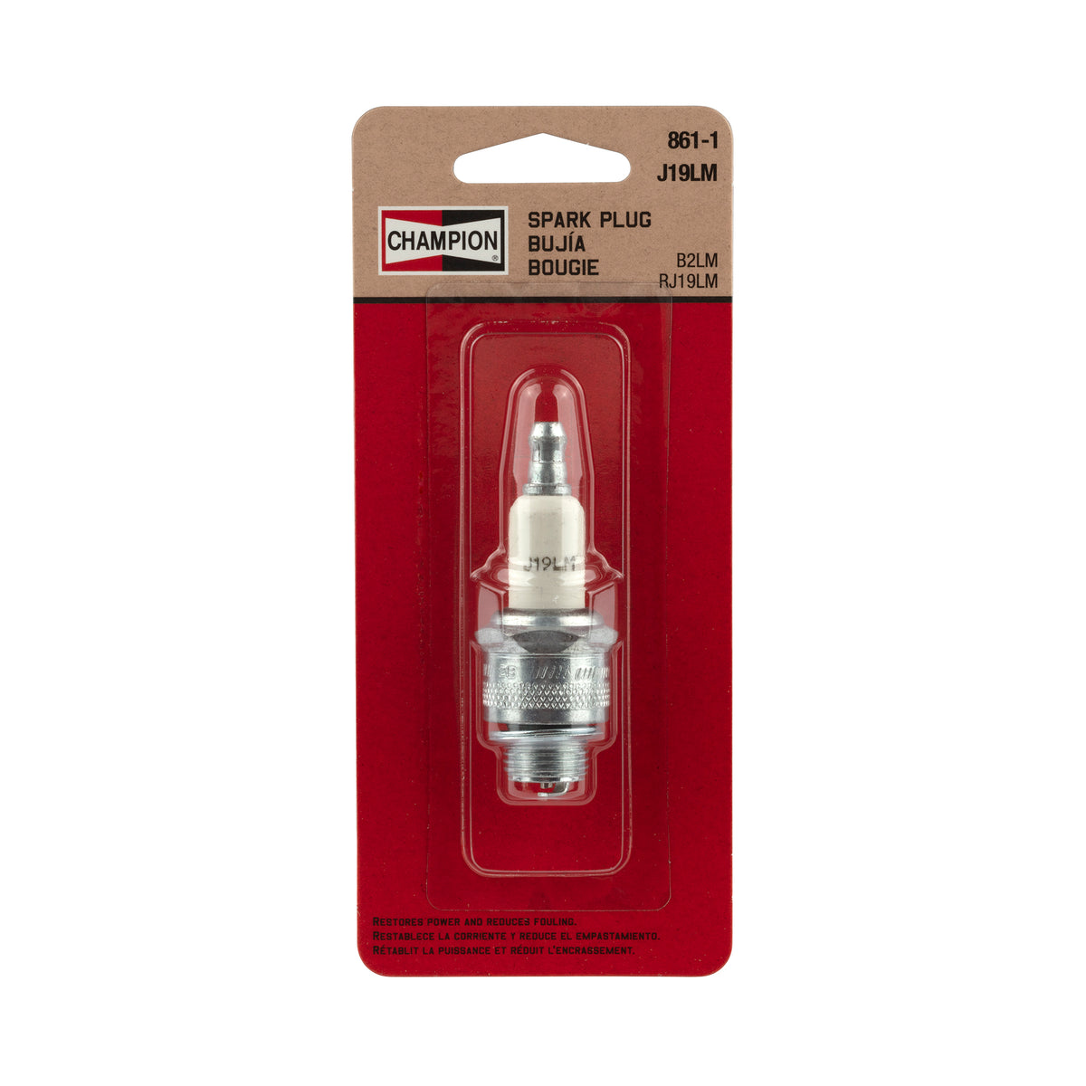Champion 861-1 J19LM SM ENG Plug CARDED