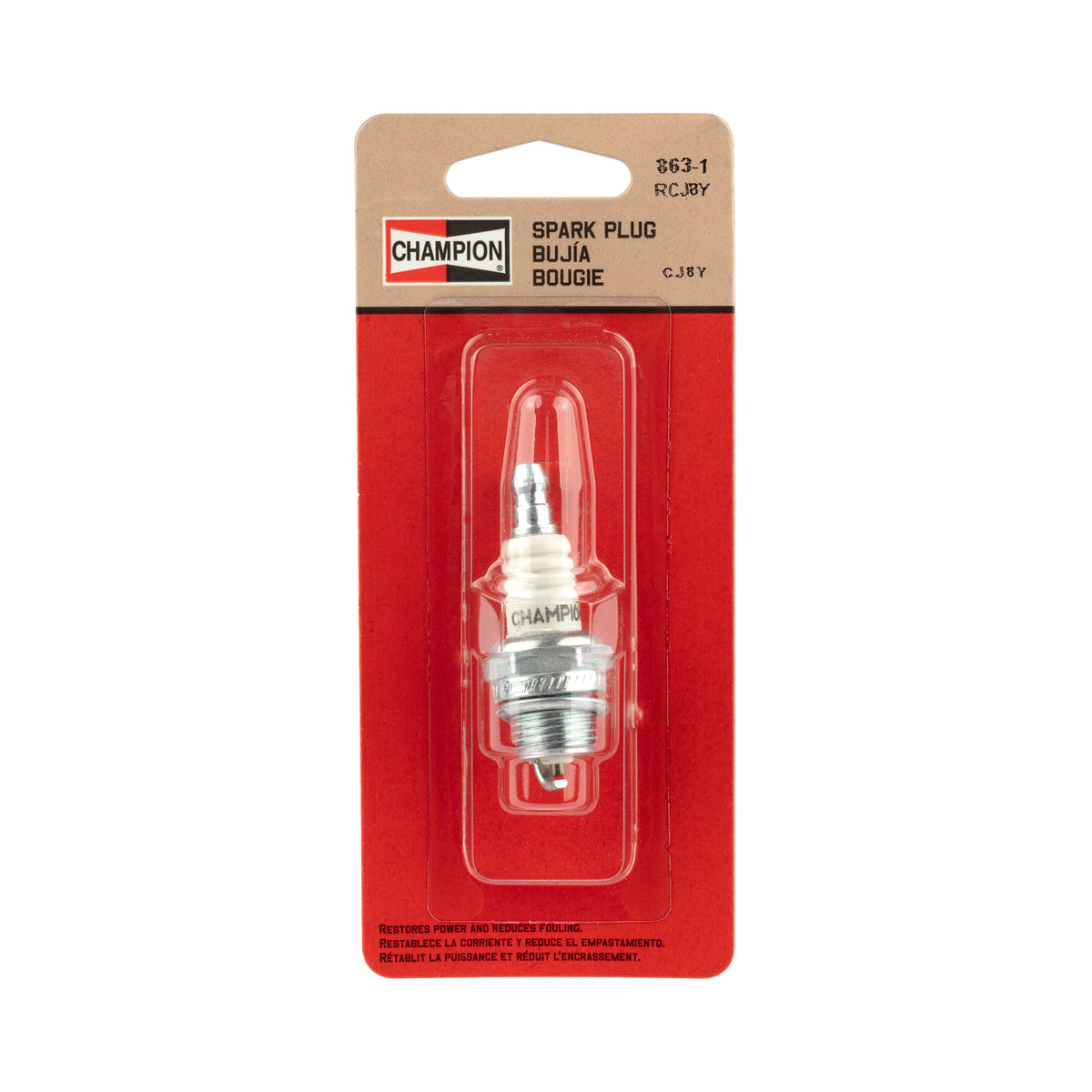 Champion 863-1 RCJ8Y SM ENG Plug CARDED