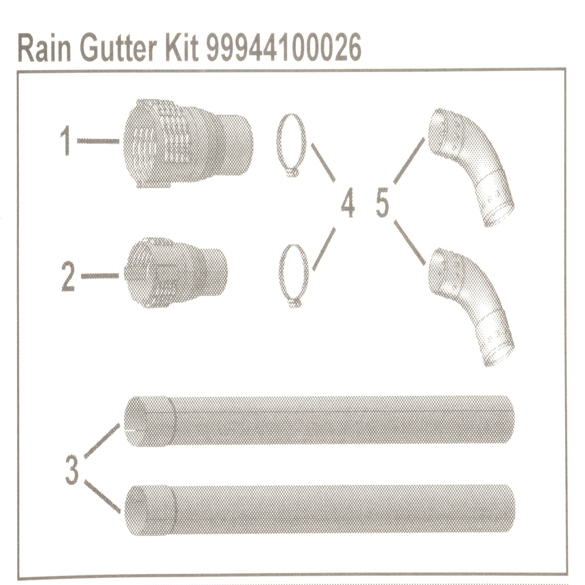 Echo 99944100026 Rain Gutter Kit