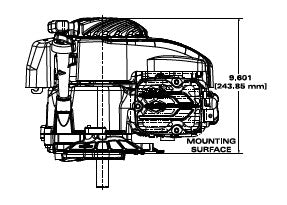 Briggs & Stratton 9P702-0181-F1 Ex Series 5.5 GT 140cc Vertical Shaft Engine