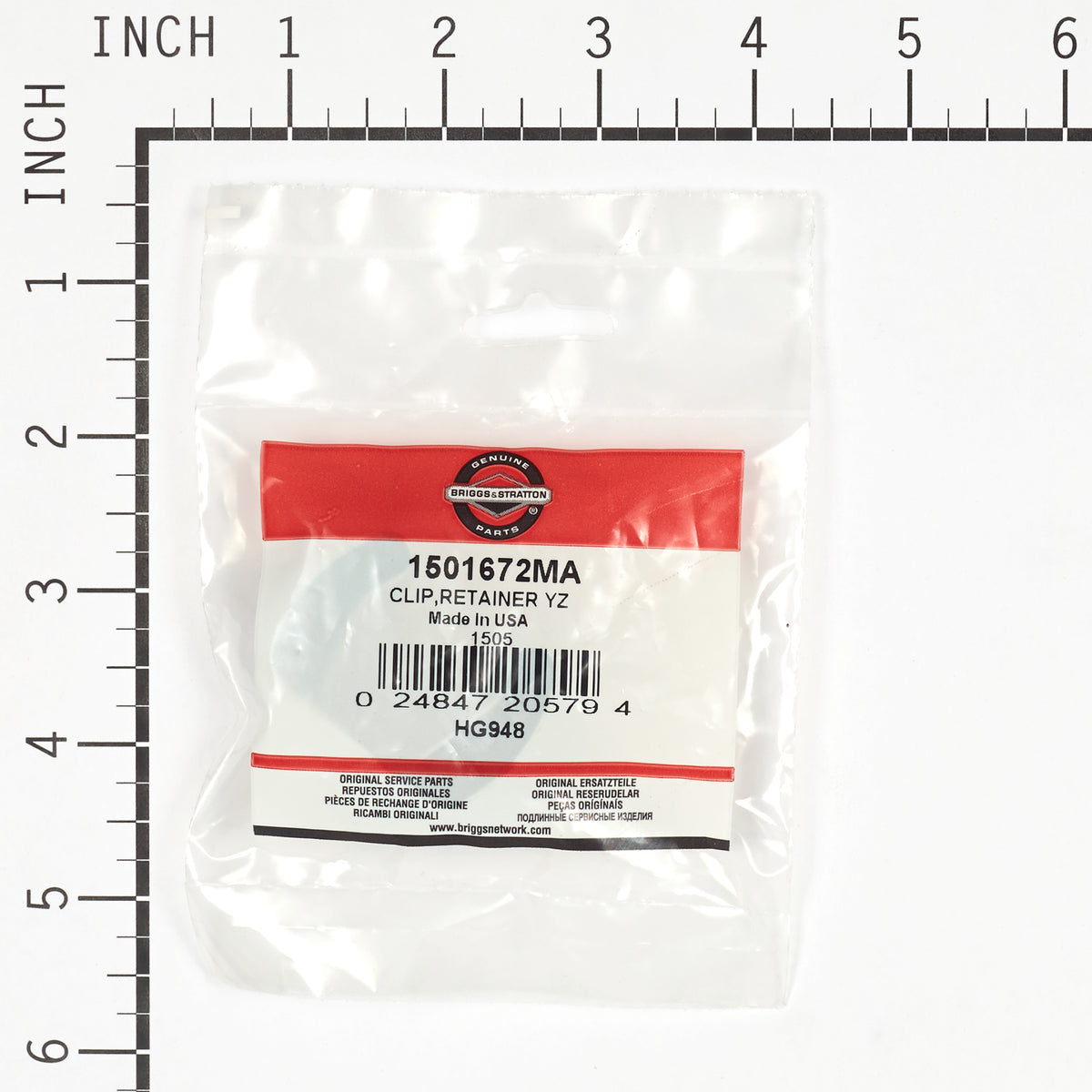 Briggs & Stratton 1501672MA Clip, Retainer