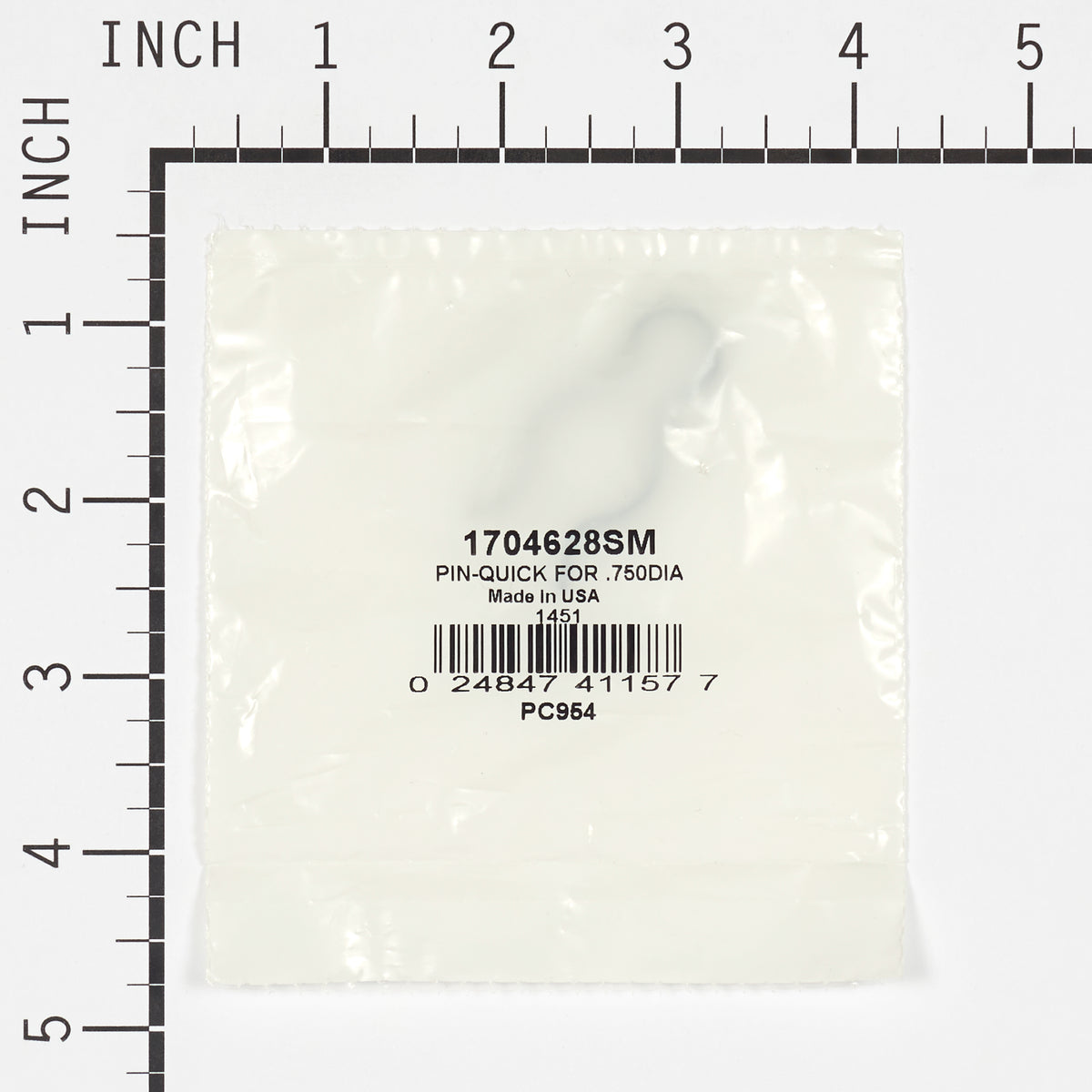 Briggs & Stratton 1704628SM Quick Pin, 0.750 Diameter