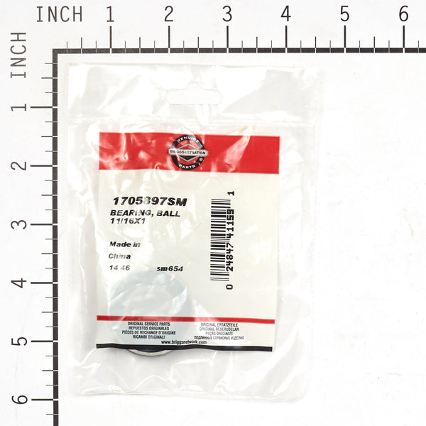 Briggs & Stratton 1705897SM Ball Bearing, 11/16 x 1
