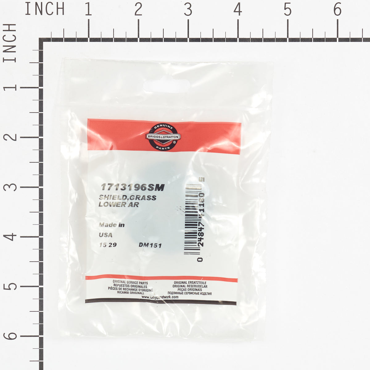 Briggs & Stratton 1713196SM Lower Arbor Heat Shield