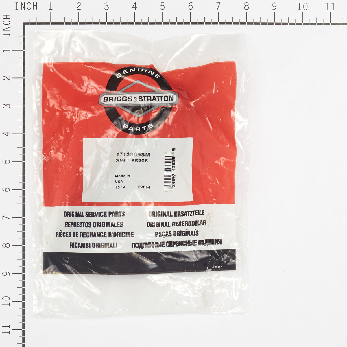 Briggs & Stratton 1713609SM Shaft, Arbor