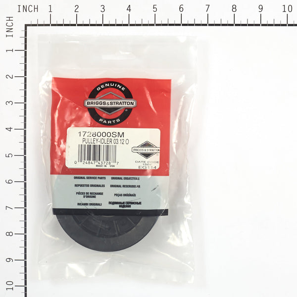 Briggs & Stratton 1728000SM Pulley, Idler - 3.12 OD