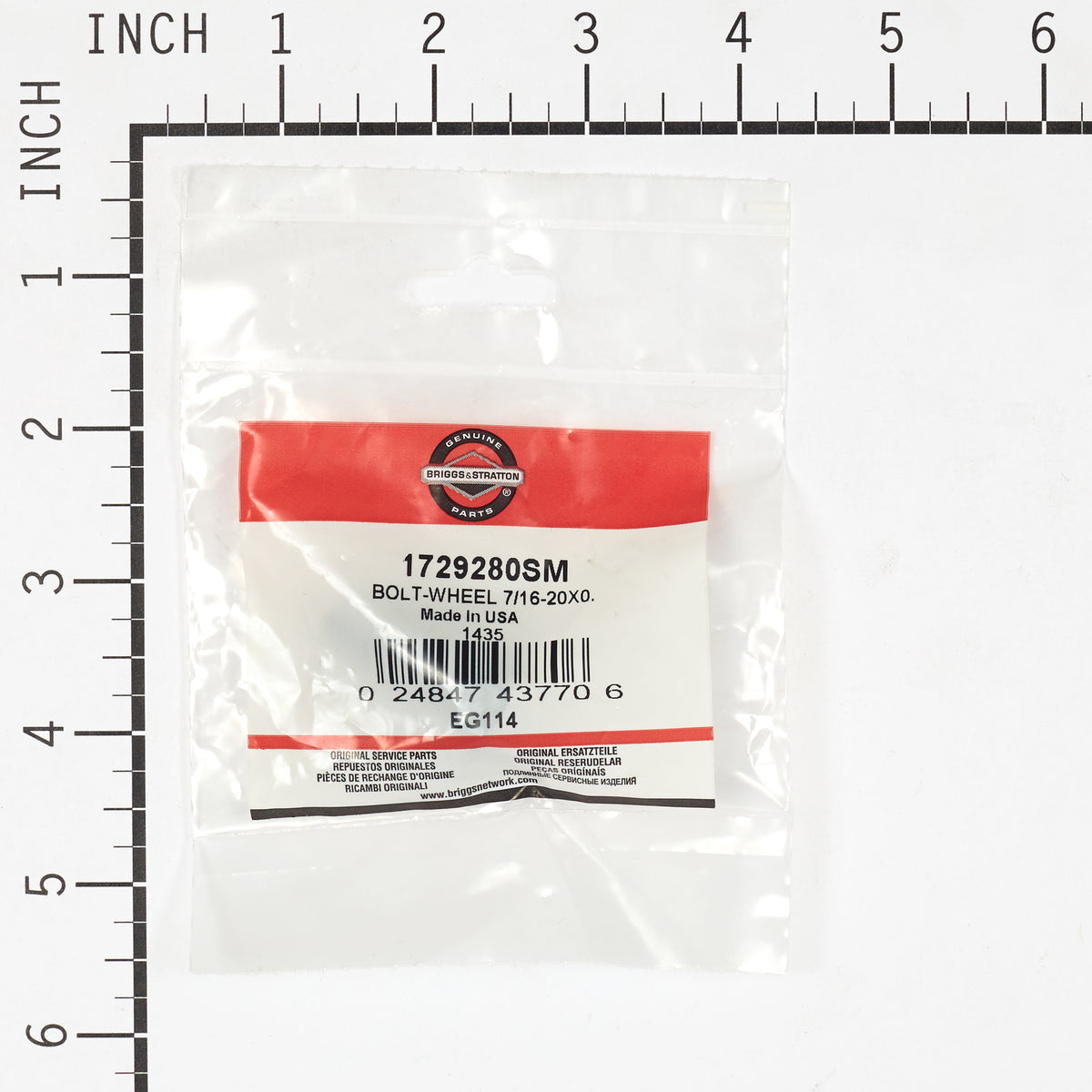 Briggs & Stratton 1729280SM Wheel Bolt