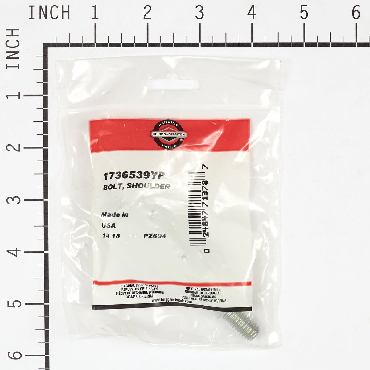 Briggs & Stratton 1736539YP Shoulder Bolt