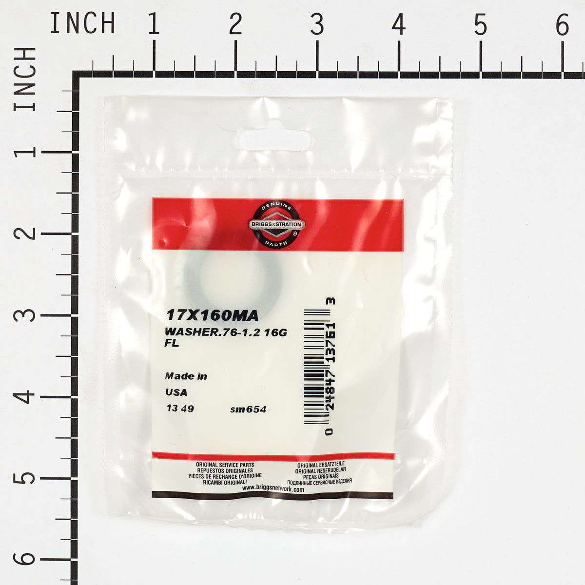 Briggs & Stratton 17X160MA Flat Washer - .76-1.2