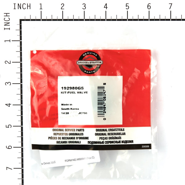 Briggs & Stratton 192980GS KIT-FUEL VALVE