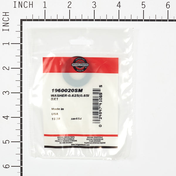 Briggs & Stratton 1960020SM Washer, 0.625