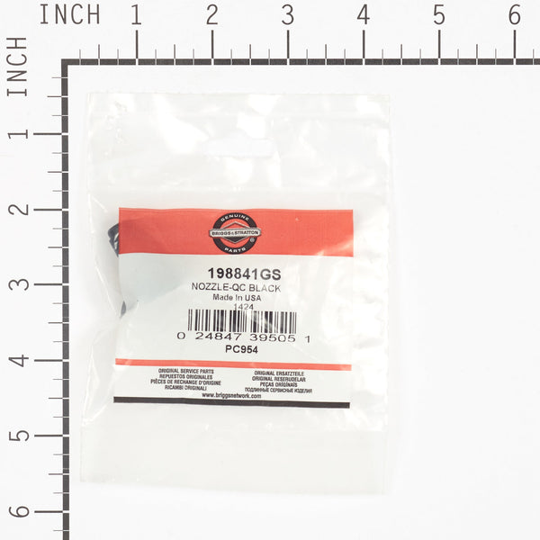 Briggs & Stratton 198841GS Quick Connect Nozzle - Black