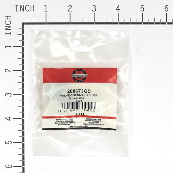 Briggs & Stratton 208673GS Thermal Relief Valve