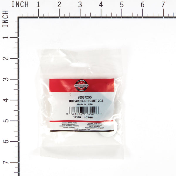 Briggs & Stratton 209872GS 20 Amp Circuit Breaker