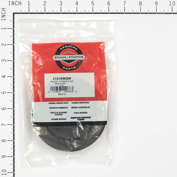 Briggs & Stratton 2101096SM PULLEY, 4.500OD 0.375