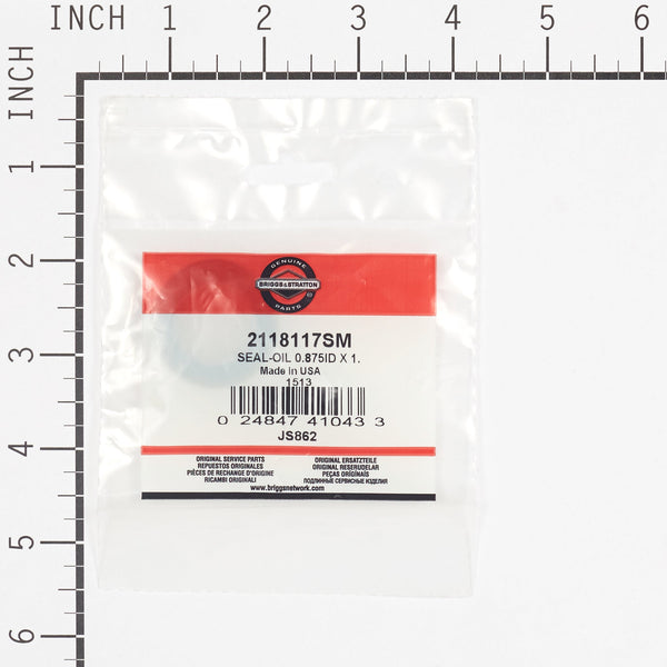 Briggs & Stratton 2118117SM Oil Seal - 0.875 ID x 1.381 OD