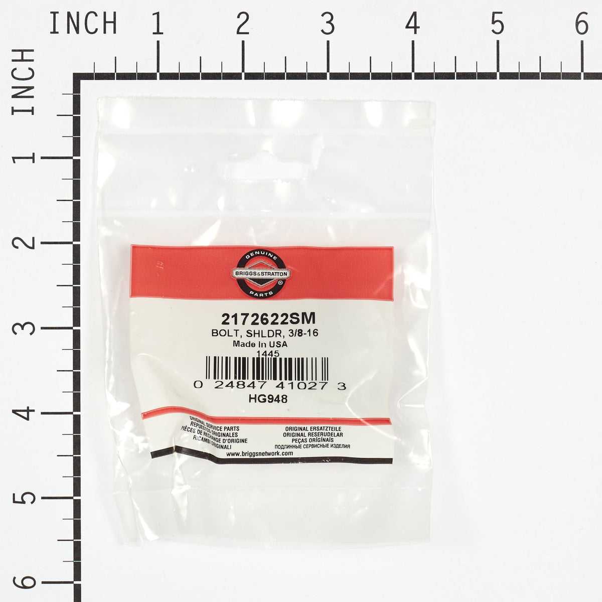 Briggs & Stratton 2172622SM Shoulder Bolt - 3/8-16