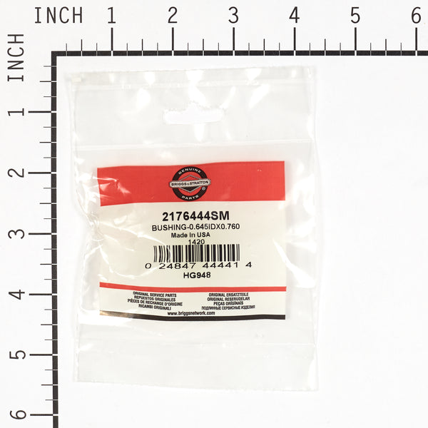 Briggs & Stratton 2176444SM Bushing - .645 ID x .760 OD