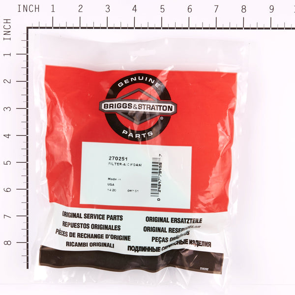 Briggs & Stratton 270251 Foam Air Cleaner Filter