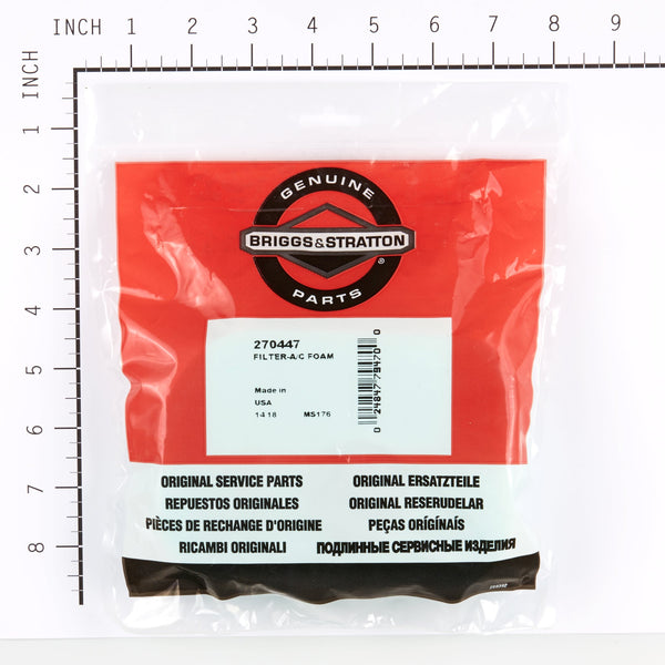 Briggs & Stratton 270447 Foam Air Cleaner Filter