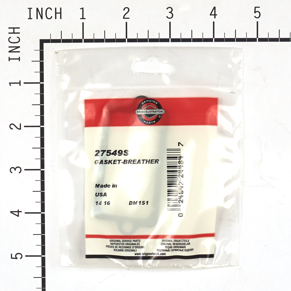 Briggs & Stratton 27549S Breather Gasket