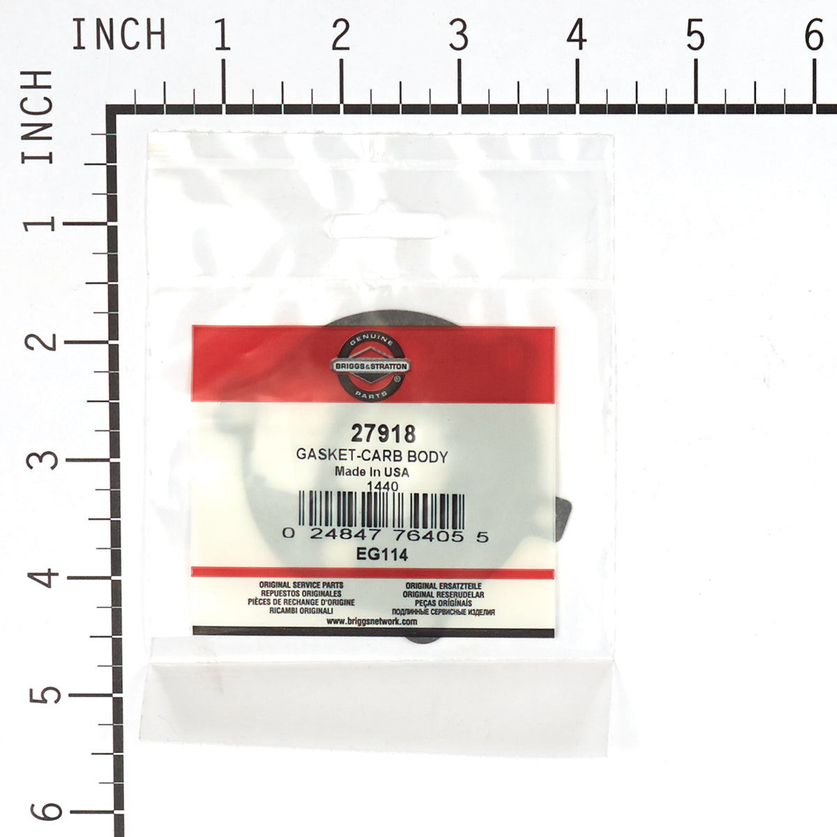 Briggs & Stratton 27918 Carburetor Body Gasket